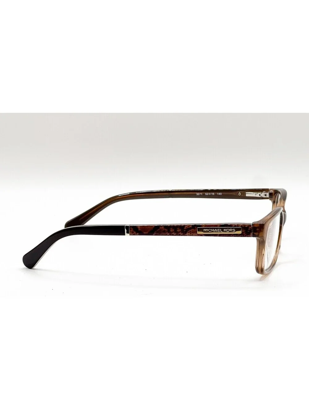 Michael Kors MK 8006 3011 Brown Rectangle Authentic Eyeglass Frames 52-16